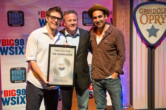 Pictured (L-R): Bobby Bones, Pete Fisher, and Eddie Garcia. Photo: Chris Hollo.