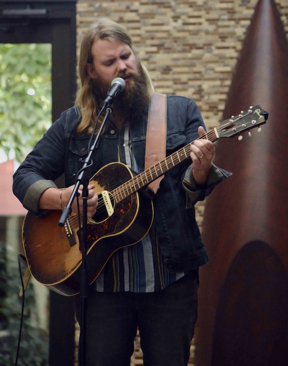 Chris Stapleton performs for the CMA staff. Photo: Sarah Abell / CMA