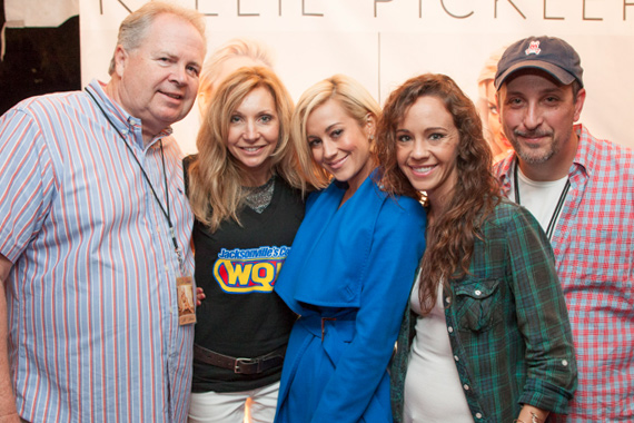 Kellie Pickler took time for a photo while signing her new album for fans after her performance at St. John's Town Center in Jacksonville, FL on Saturday, Nov. 16. Pictured (L-R): Black River's Mike Wilson, WQIK's Cindy Spicer, Kellie Pickler, Black River's Megan Boardman & Greg McCarn