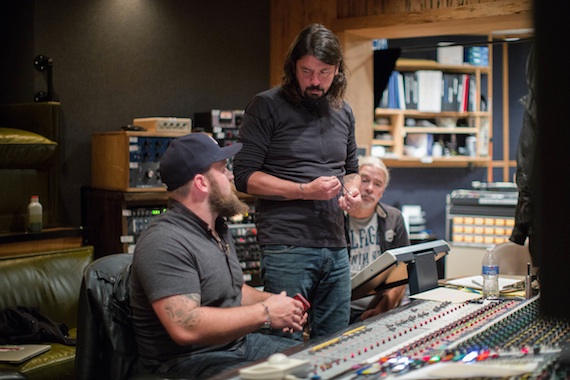 Zac Brown and Dave Grohl in the studio. Photo: Southern Reel