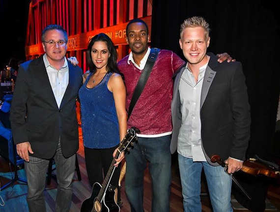 L-R: The Grand Ole Opry's Pete Fisher and the Farm