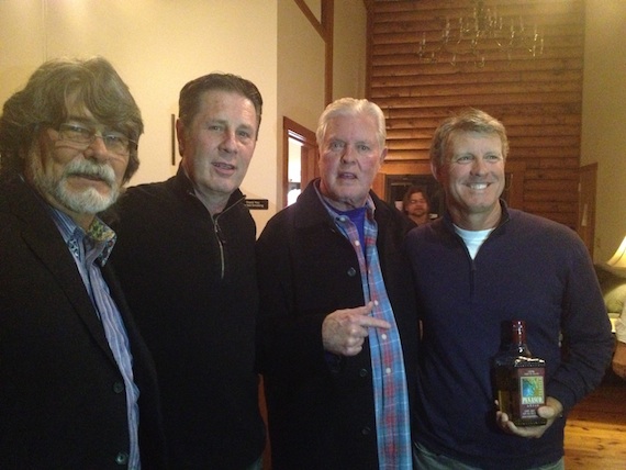 Pictured (L-R): Randy Owens of Alabama; Bart Herbison, NSAI; Harold Shedd, Exec Producer and Founder of the Music Mill; Mike McCuen, Sponsor from Del Bravo Tequilas.