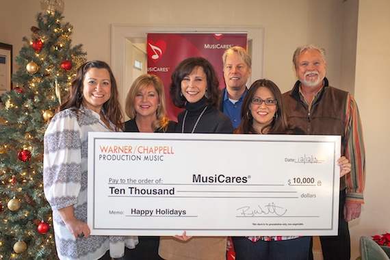 2013-12-12 WCPM MusiCares Donation