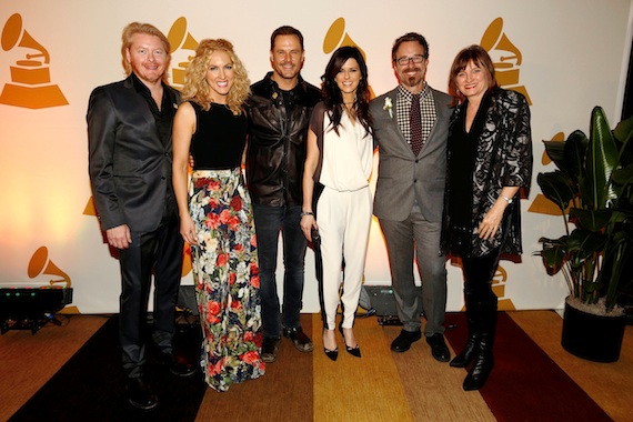 Pictured: Little Big Town with Nashville Chapter President Jeff Balding and Recording Academy Chair of the Board of Trustees Christine Albert. Photo: Ed Rode