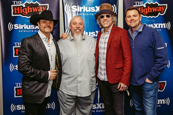 Celebrating the premiere of Look at You during the performance (L to Ri) are: John Rich, John Marks, Big Kenny and Storme Warren. Photo: Parker Young