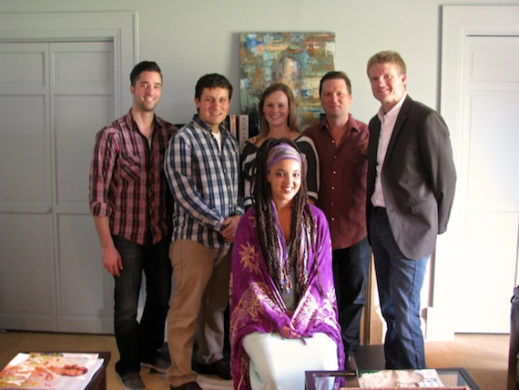 Pictured, Standing (L-R): Kevin Lane (BMG Chrysalis Creative Director); Daniel Lee (BMG Chrysalis Senior Creative Director); Sara Johnson (BMG Chrysalis Senior Creative Director); John Allen (BMG Chrysalis Vice President); Kos Weaver (BMG Chrysalis Executive Vice President); (Seated): Naia Kete