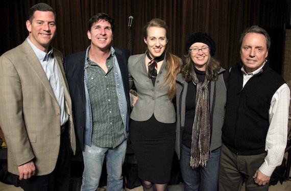 Pictured are (L-R): BMIs Mark Mason, Noel McKay, Leigh, manager Tamara Saviano and BMIs Jody Williams. Photo credit: Drew Maynard 