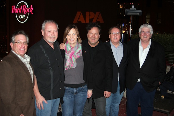 APAs Steve Hauser, Gil Cunningham (Neste Event Marketing President), Renee Alexander (MN State Fair entertainment buyer), Troy Vollhoffer (Country Thunder music festivals Exec. Producer), APAs Jim Gosnell and APAs Steve Martin.