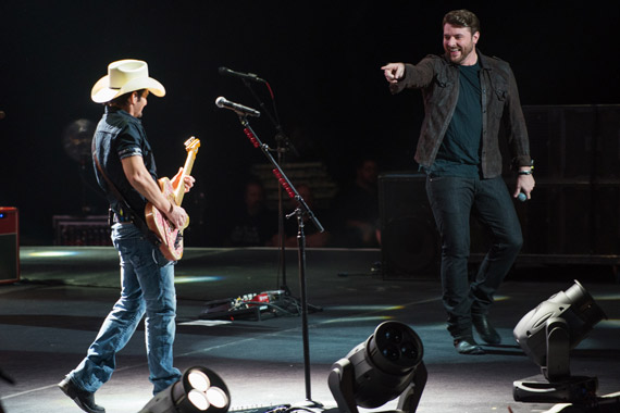 Brad Paisley and Carrie Underwood. Photo: Ben Enos