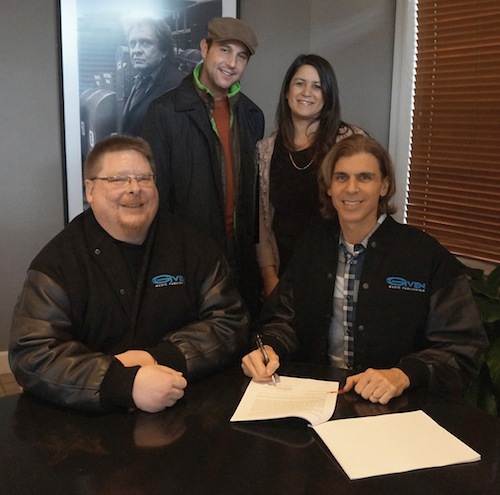 Attached Photo: Front Row: (l. to r.) Mike Sebastian, VP/General Manager, Given Music Publishing; Chris Caminiti. Back Row: (l. to r.) Michael Martin, Senior Creative Director, ASCAP; Denise Stevens, Senior Counsel, Loeb & Loeb LLP.