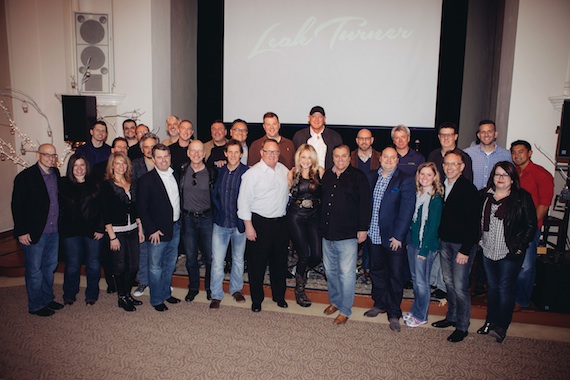 Pictured here, in addition to the CBS programmers and Leah Turner are Sony Music Nashvilles Chairman & CEO Gary Overton and Norbert Nix, VP, Promotion, Columbia Nashville and the Columbia Nashville promo team. Photo: Ivor Karabatkovic