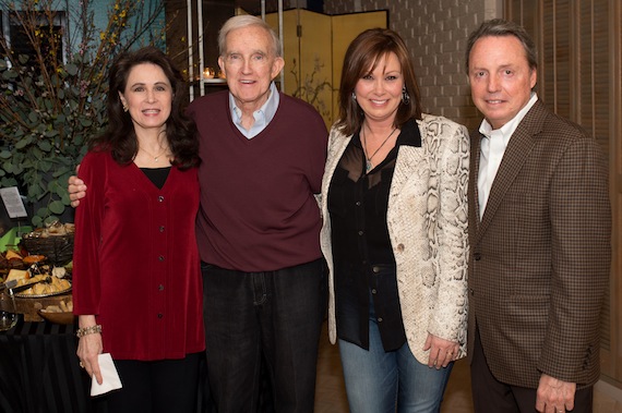 Pictured L-R are: Joy Emery, legendary country disc jockey Ralph Emery, Bogguss, and BMIs Jody Williams. Photo credit: Steve Lowry