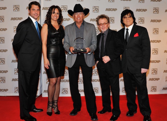 Pictured (L-R): Michael Martin, LeAnn Phelan, George Strait, Paul Williams, John Titta