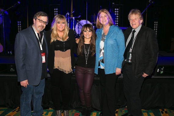 Pictured (L-R):Joel Raab (Country Radio & Media Consultant), Jamie O'Neal, Rachele Lynae,Becky Brenner (VP/Consulting Partner, Albright & O'Malley & Brenner), James(Jimmy) Murphy (Managing Partner, Momentum Label Group)Photo Credit:Shea Photography