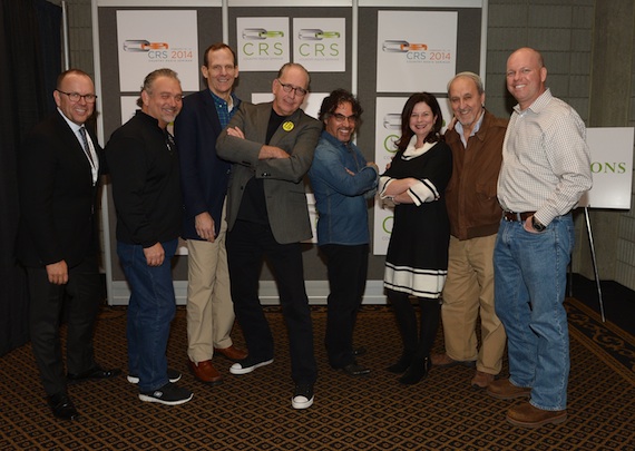 Pictured (L-R): CRBs Charlie Morgan, CRB Board Member Mike Culotta, BMIs Dan Spears, Warner Music Nashvilles John Esposito, John Oates, BMIs Jessica Frost, XM Sirius Charlie Monk, and Clear Channel Medias Clay Hunnicut.Photo by Rick Diamond 