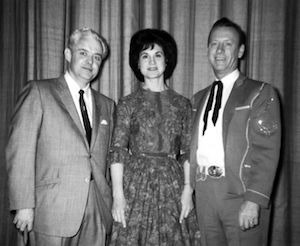 Pictured (L-R): Smokey Smith with Kitty Wells and Johnny Wright