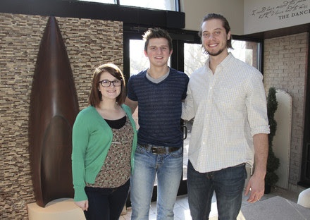 Pictured (L-R): Carrie Tekautz, Membership & Balloting Assistant, Mitch Goudy and Brenden Oliver, Coordinator of Membership & Balloting. Photo credit: Christian Bottorff.