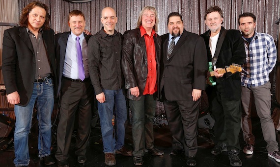 Pictured (L-R): Petras John Lawry, SESACs John Mullins, Petras Greg Bailey & John Schlitt, SESACs Tim Fink and Petra Bob Hartman & Cristian Borneo. Photo: Ed Rode.