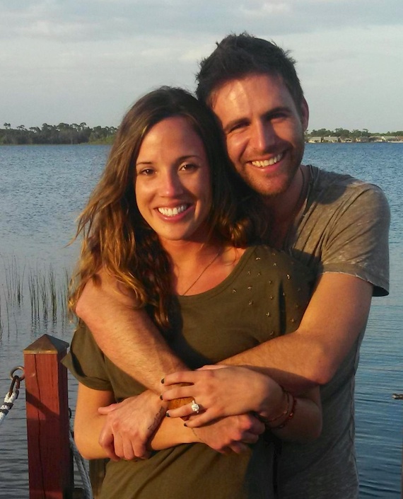 Canaan Smith with fiancee Christy.