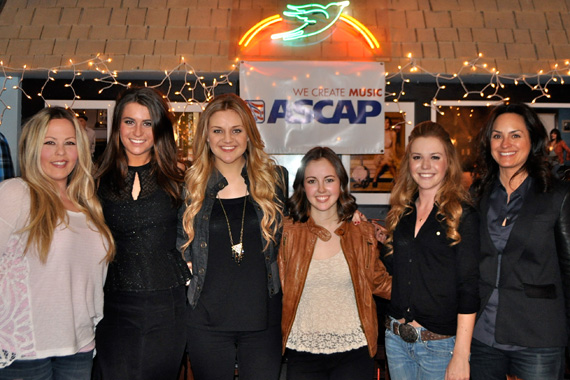 Pictured (lL-R): ASCAP's Meghan Muse, Bonner Black, Kelsea Ballerini, Jordyn Shellhart, Sarahbeth Taite and ASCAP's LeAnn Phelan. Photo: ASCAP's Alison Toczylowski.