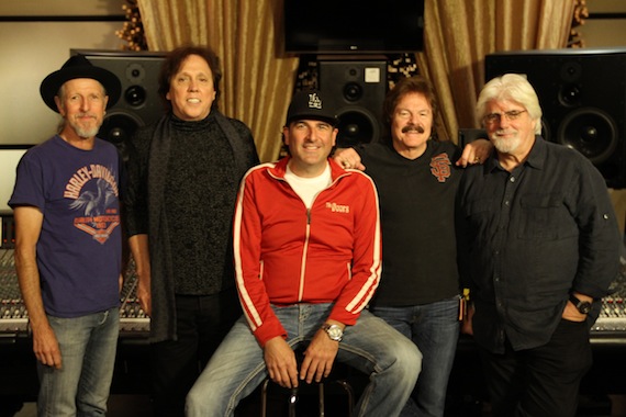 Pictured (L-R): Pat Simmons, John McFee, David Huff, Tom Johnston, Michael McDonald