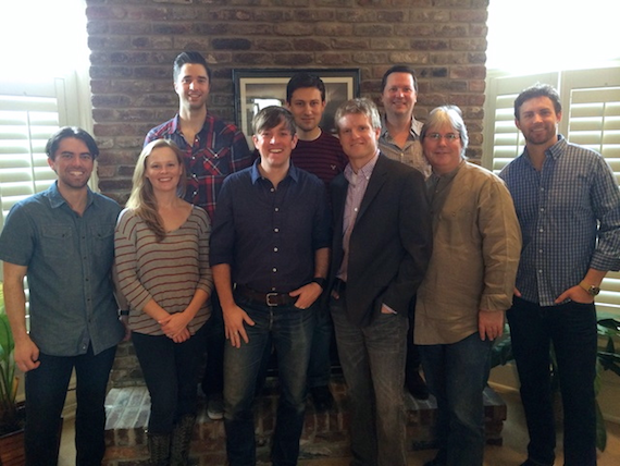 Pictured (L-R, Front): Chris DeTray (Be Music & Entertainment); Sara Johnson (BMG Chrysalis Senior Creative Director); Dave Barnes; Kos Weaver (BMG Chrysalis Executive Vice President); Chris Oglesby (BMG Chrysalis VP, Creative); Ryan Beushel (ASCAP); (Back): Kevin Lane (BMG Chrysalis Creative Director); Daniel Lee (BMG Chrysalis Senior Creative Director); John Allen (BMG Chrysalis Vice President)