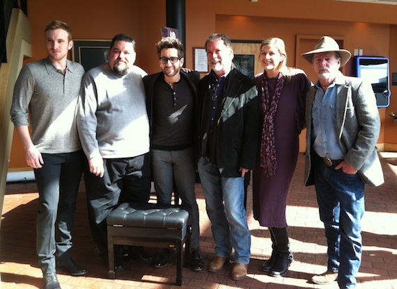 Pictured (L-R): Steven Gallagher (Co-writer, SESAC), Tim Fink (VP, Writer/Publisher Relations,  SESAC), Will Champlin, Dennis Lord (Executive VP, SESAC), Shannan Tipton-Hatch (Senior Director, Writer/Publisher Relations, SESAC), Sam Tate (Hit songwriter, SESAC) 