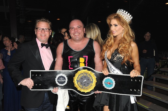 Pictured (L-R): Jay Hamby, Director of Retail, Lucchese; Van Haze; and Kristy Landers Niedenfuer, 2014 Miss Tennessee USA.Photo:  Karen Will Rogers