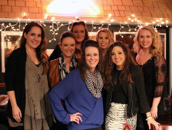 Pictured (L-R): Kelly Archer (writer),  Raeanna Mowl (WMBA President), Meredith Herberg (WMBA Events & Education Co-Chair), Rachel Mowl (WMBA Events & Education Co-Chair), Elise Davis (writer),  Jamie Floyd (writer), and Stephanie Lambring (writer). Picture credit: Allison Nokes