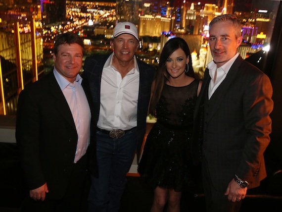 Pictured (L-R): UMG Nashville SVP/COO Tom Becci; George Strait; Kacey Musgraves and UMG Nashville Sr. VP, A&R Brian Wright