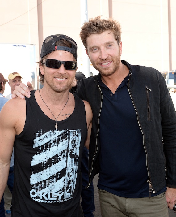 Pictured (L-R): Kip Moore, Brett Eldredge