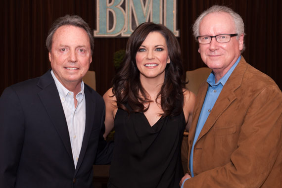 Pictured (L-R): Jody Williams, Martina McBride, Robert K. Oermann. Photo: Steve Lowry