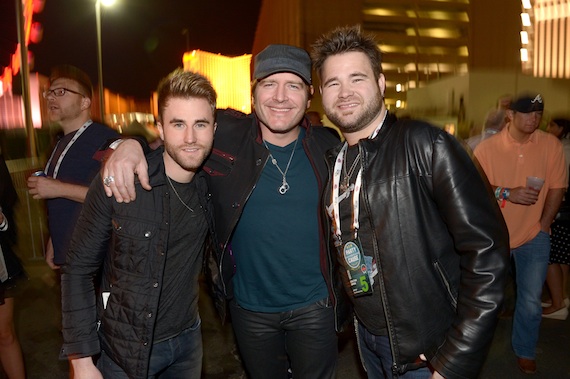 Pictured: The Swon Brothers with Jerrod Niemann.