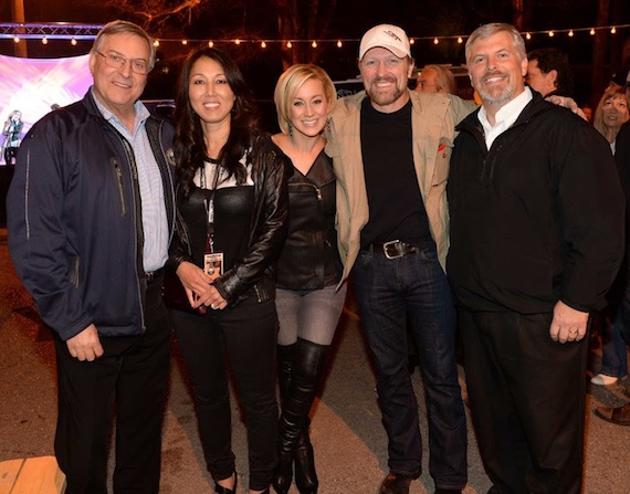 Pictured (L-R): Terry Pegula and Kim Pegula, Black River Entertainment recording artists Kellie Pickler and Craig Morgan, and CEO Gordon Kerr.(Photo by Rick Diamond/Getty Images for Black River Entertainment) 