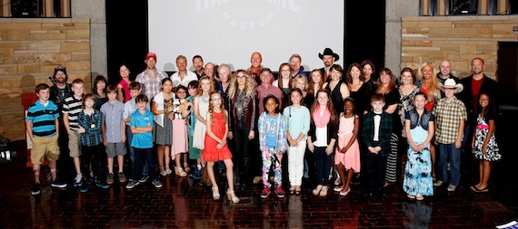 Elizabeth Cook with students and songwriters. Photo by Donn Jones.