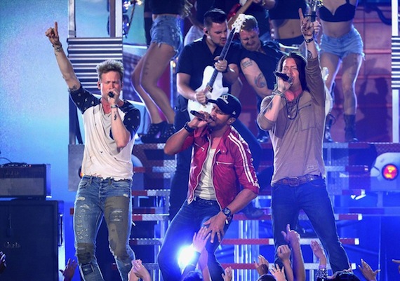 Luke Bryan and Florida Georgia Line perform at the Billboard Music Awards.