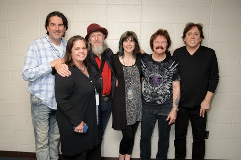 Pictured (L-R): Producer - David Lyndon Huff, Richlyn Marketing Publicist - Nicole Cochran, Doobie Brother Patrick Simmons, Richlyn Marketing Founder - Kate Richardson, Doobie Brothers Tom Johnston, and John McFee. Photo Credit:  Jeff White 