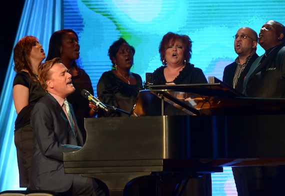 Michael W. Smith performs.