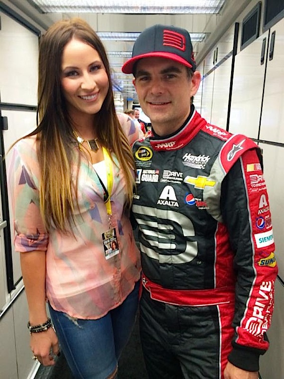 Chelsea Bain and Jeff Gordon.