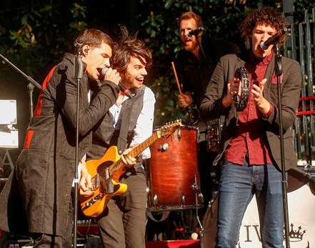 Pictured (L-R): for King and Countrys Joel Smallbone, Mark Campbell, Timmy Jones and Luke Smallbone. Photo: Ed Rode.