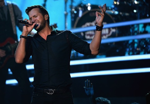 Luke Bryan won two awards last night.