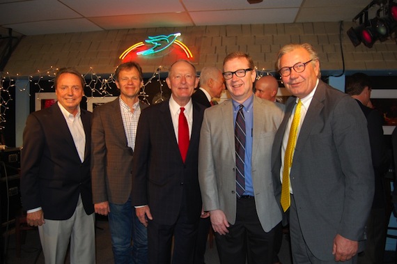 BMI Songwriter Tom Douglas Joins Senators Alexander, Corker and Hatch in Vital Music DiscussionsPictured L-R at the meeting in Nashville to discuss Senatorial support for songwriters are: Smith-Free Groups Tim Locke; BMI songwriter and President of the Nashville Songwriters Association Lee Thomas Miller; BMI songwriter Tom Douglas; Senator Bob Corker; Senator Orrin Hatch; Senator Lamar Alexander; BMI Vice President, Writer/Publisher Relations, Nashville, Jody Williams; and BMI  Senior Vice President and General Counsel Stuart Rosen.