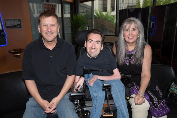 Pictured (L-R): SESACs John Mullins, Barton and Songscape Musics Robyn Taylor-Drake. Photo: Ed Rode   