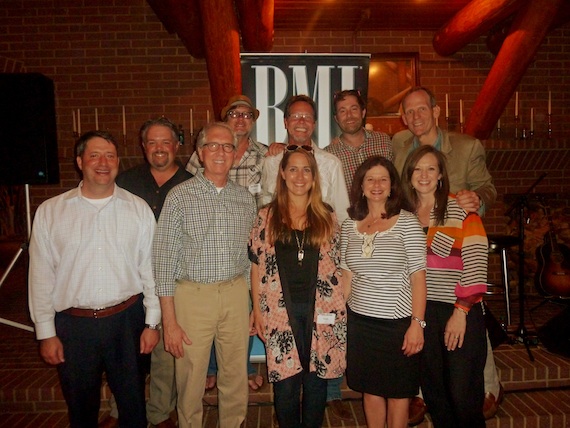 Front Row (L-R): Tennessee Hospitality Association CEO Greg Adkins, Oklahoma Restaurant Association President & CEO Jim Hopper, Kelly Archer, BMIs Jessica Frost,  Coca Cola Refreshments Sales Executive Amy Berardi. Back row (L-R): Coca Cola North America Senior Sales Executive Mike Loomis, Bruce Wallace, Emerging Brands President & Oklahoma Restaurant Association Board Chair Kim McLendon, Phil Barton, and BMIs Dan Spears.  