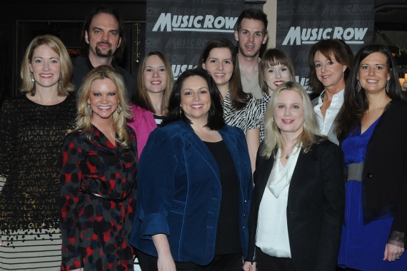 Cindy Mabe (front row) is honored as one of MusicRow's Rising Women on the Row in 2013.