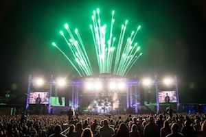 Skillet performs on Creation 2013 stage. Photo: Creation Fest photo