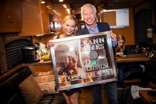 Cary Sherman, Chairman and CEO, RIAA presented plaques to LeAnn Rimes with a Gold & Platinum Program career award commemorating more than 22 millon certified music sales in the United States recently in Washington D.C.