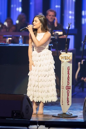 Lucy Hale at the Grand Ole Opry. Photo: Chris Hollo