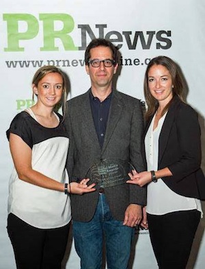 Pictured (L-R): ACM's Jenny Driessen, PR News' Steve Goldstein, and ACM's Jenelle Scott.