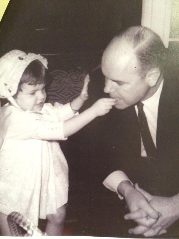 Rhonda Adkins and her father.